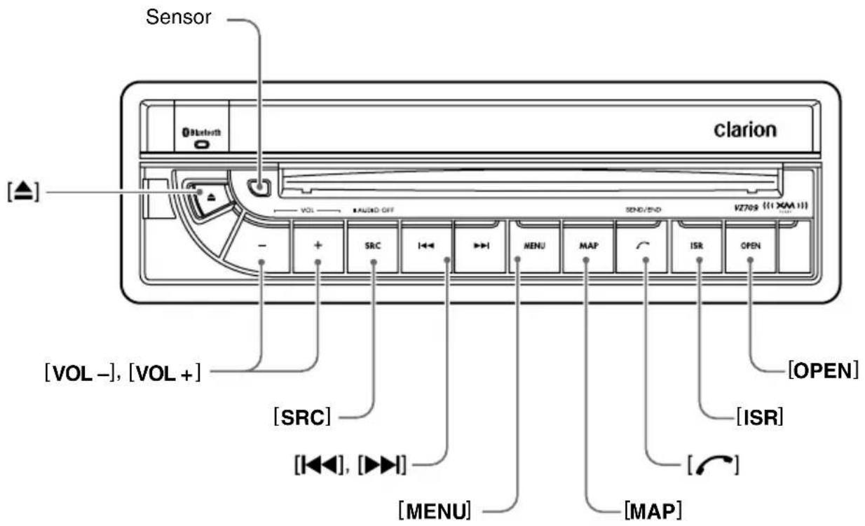 CLARION VZN709 - CONTROLS - 1