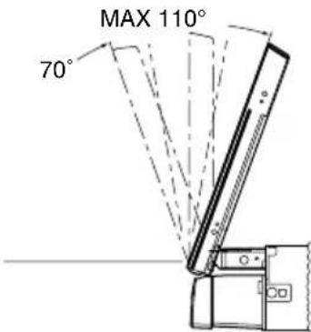 CLARION VZN709 - Adjusting the angle of the liquid crystal panel - 2