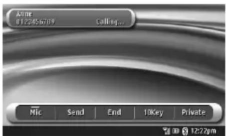 CLARION VZN709 - Making a call using the Ten-Key pad - 1
