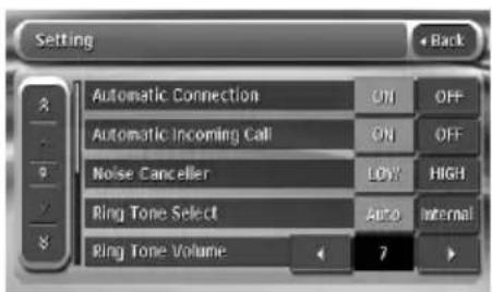 CLARION VZN709 - Setting the telephone features - 1
