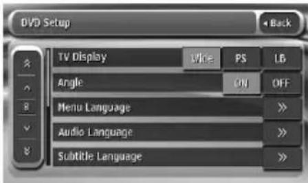 CLARION VZN709 - Displaying the DVD Setup screen - 1