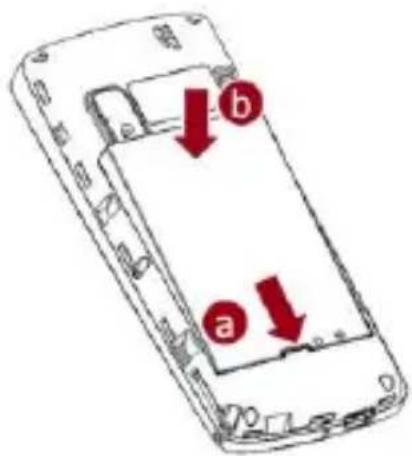 b a