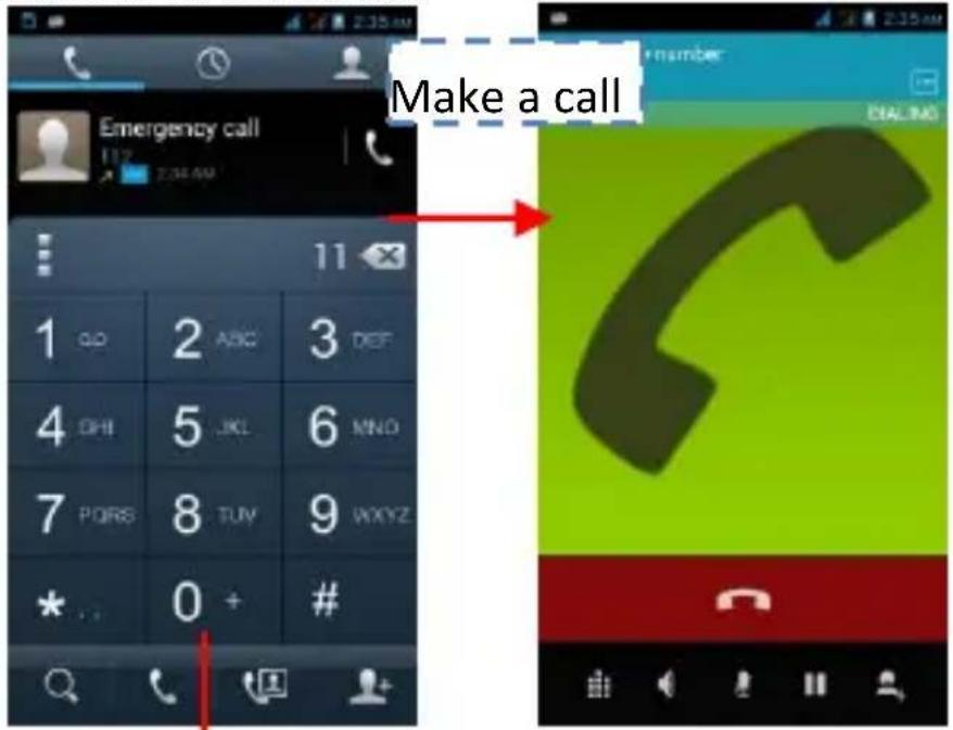 Make a call Emergency call 112 2:34 AM 11 1 QD 2 ABC 3 DEF 4 DHI 5 JKL 6 MNO 7 PQRS 8 TUY 9WXYZ * . . . 0 + # Q BIALING