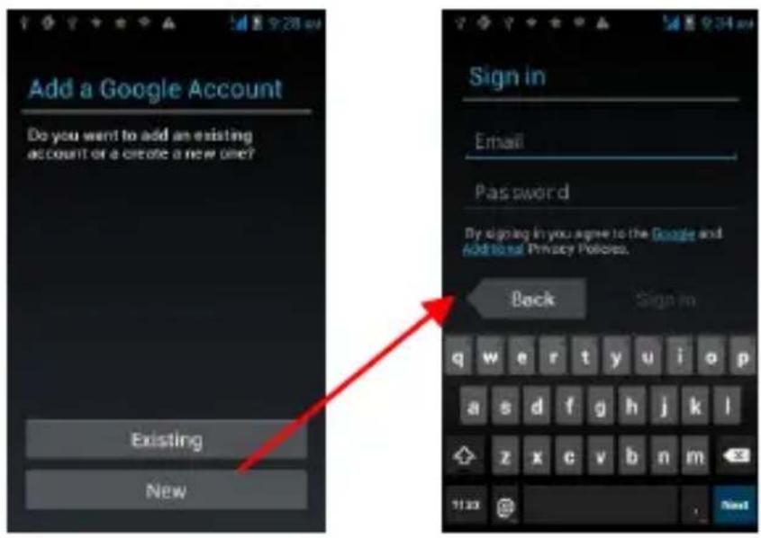 Add a Google Account Do you want to add an existing account or a create a new one? Existing New Sign in Email Password By signing in you agree to the Google and Additional Privacy Policies. Back Sign in q w e r t y u i o p a s d f g h j k l z x c v b n m 113x Next