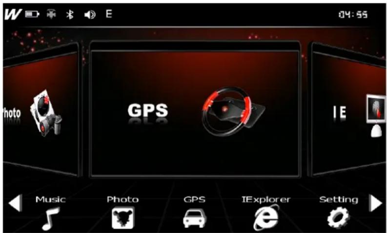 W 04:55 Photo GPS IE Music Photo GPS IEplorer Setting