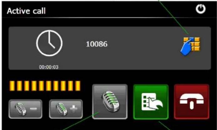 Active call 10086 00:00:03