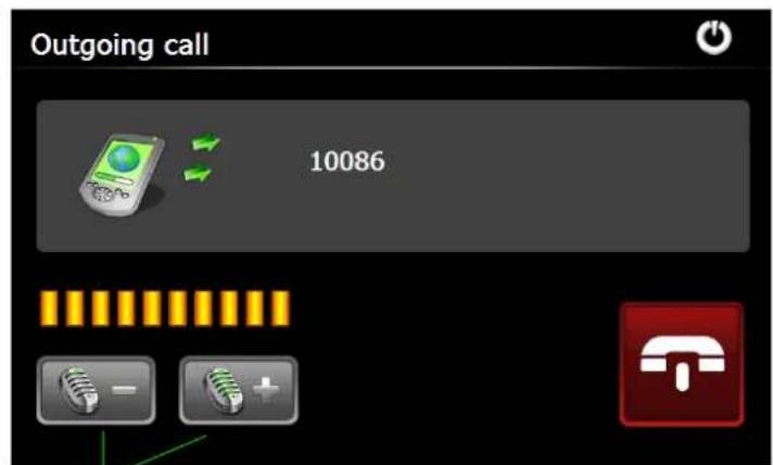 Outgoing call 10086