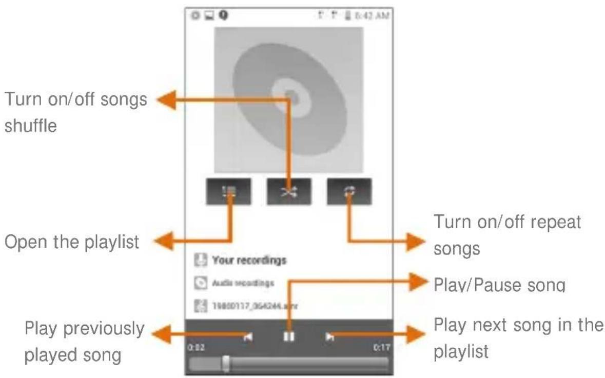 Micromax Canvas Duet AE90 - Music Player - 3