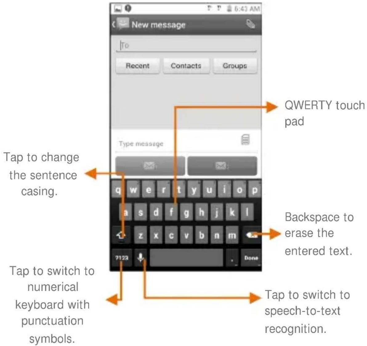 Micromax Canvas Duet AE90 - Using the Onscreen Keyboard - 1