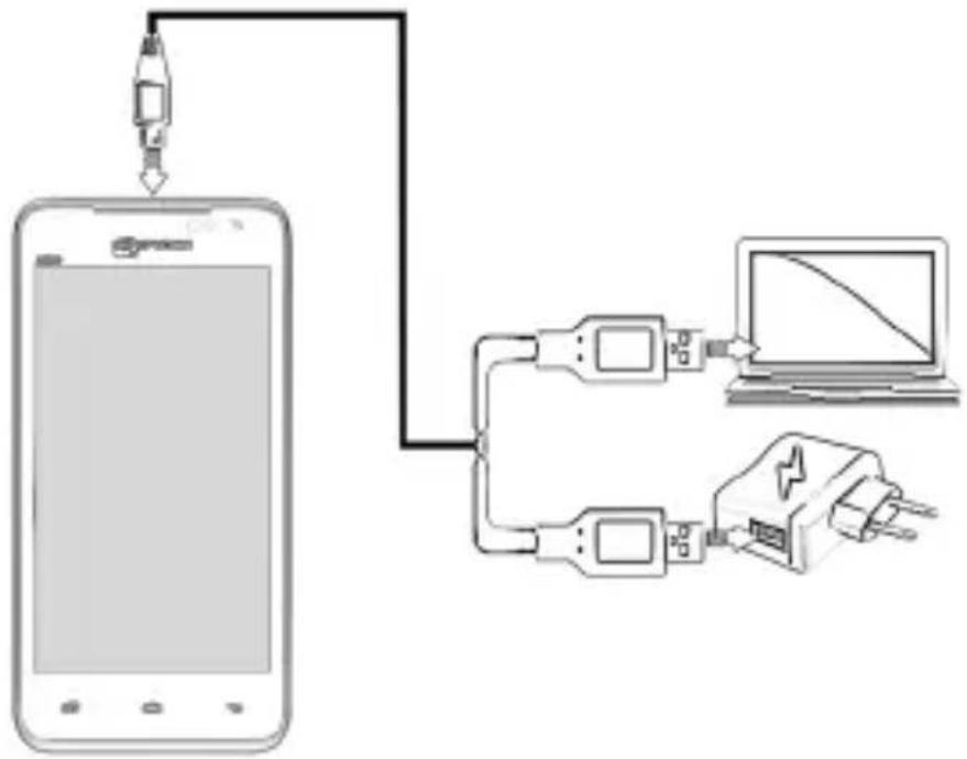 Micromax Canvas Duet AE90 - Charging the Battery - 1