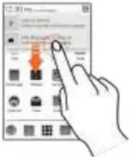 Micromax Canvas Blaze HD EG116 - OPEN THE NOTIFICATIONS PANEL - 1