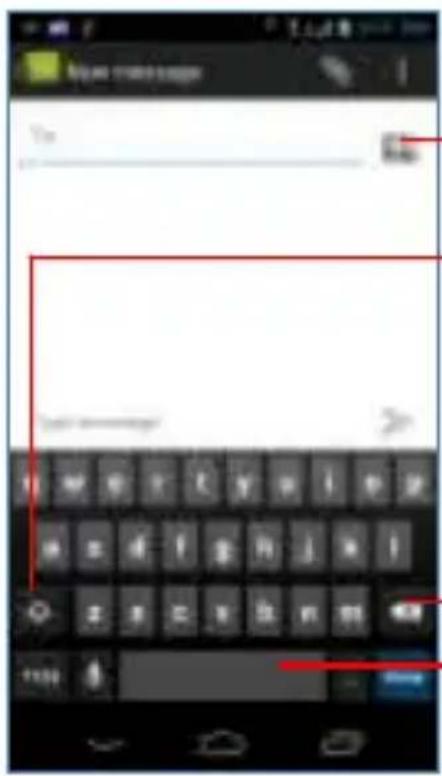 Micromax Canvas Blaze HD EG116 - USING THE ONSCREEN KEYBOARD - 1