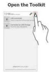 Open the Toolkit 12-SB Open the portal OK Cancel or OFF the logo OK OK