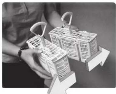 THERMADOR DWHD94BF - To split the Flexible Silverware Basket: - 2