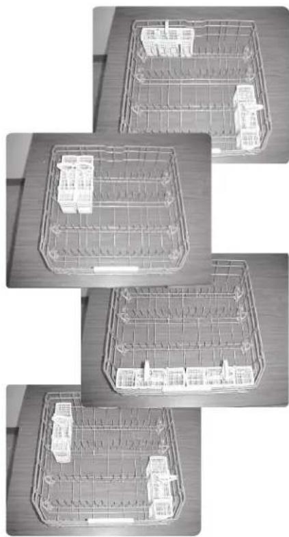 THERMADOR DWHD94BF - To split the Flexible Silverware Basket: - 3