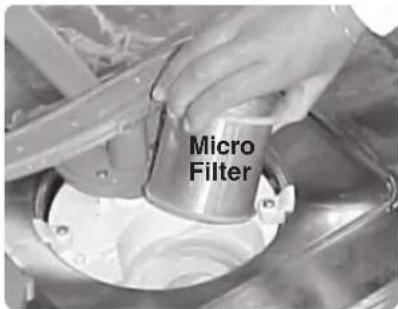 THERMADOR DWHD94BF - To Remove the Fine Filter and the Micro Filter: - 2