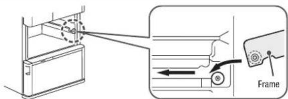 HITACHI R-E6800V - How to attach the slide door (Ice Compartment/Upper Freezer/Lower Freezer/Vegetable Compartment) - 2