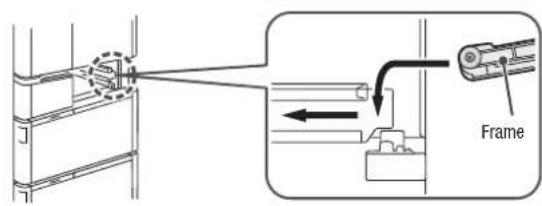 HITACHI R-E6800V - How to attach the slide door (Ice Compartment/Upper Freezer/Lower Freezer/Vegetable Compartment) - 1