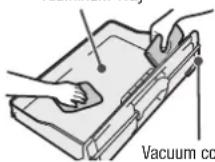 HITACHI R-E6800V - Wipe off following parts with a soft cloth which is steeped in lukewarm water. - 1