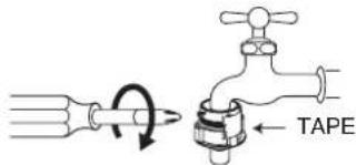 SHARP ES-D159T-WH - INLET HOSE CONNECTION - 3