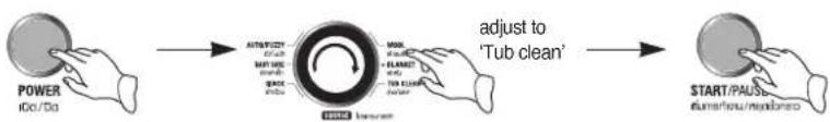 SHARP ES-D159T-WH - TUB CLEAN COURSE ; - 1