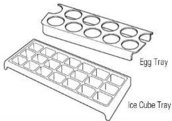Egg Tray Ice Cube Tray