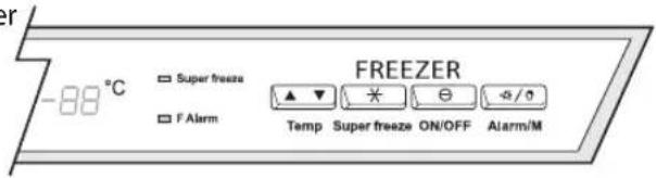 Logik LFC60W10 - To Switch On the Freezer Compartment - 1