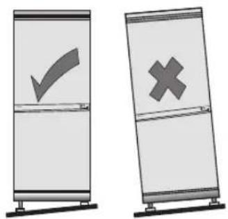 Logik LFC60W10 - Levelling the Fridge Freezer - 1