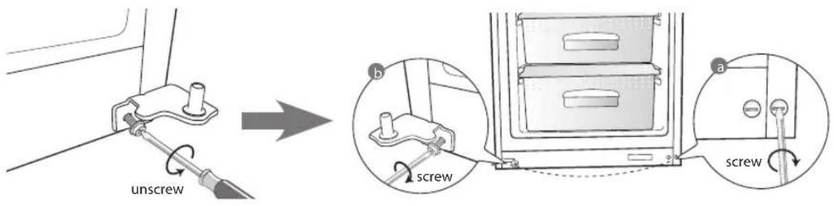 Logik LFC60W10 - Reversing the Door Swing - 8