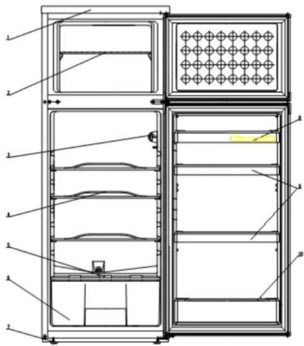 Jocel JF-300LS - GENERAL DESCRIPTION OF REFRIGERATOR - 1