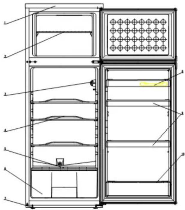 Jocel JF-300LS - DESCRIÇÃO GERAL DO FRIGORÍFICO - 1