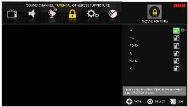RCA LED42B45RQ - OSD Menu Operations - 1