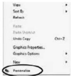 View Sort By Refresh Fade: Data Shortcut Undo Copy Ctrl+2 Graphics Properties... Graphics Options + New + Personalize