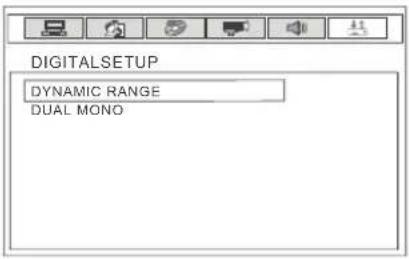 DIGITAL SETUP DYNAMIC RANGE DUAL MONO
