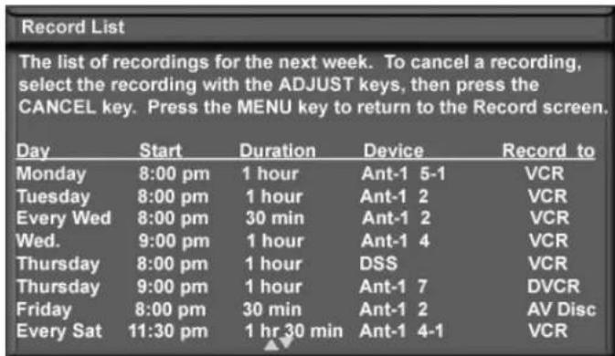 MITSUBISHI WD-73727 - To Cancel a Recording in Progress - 1