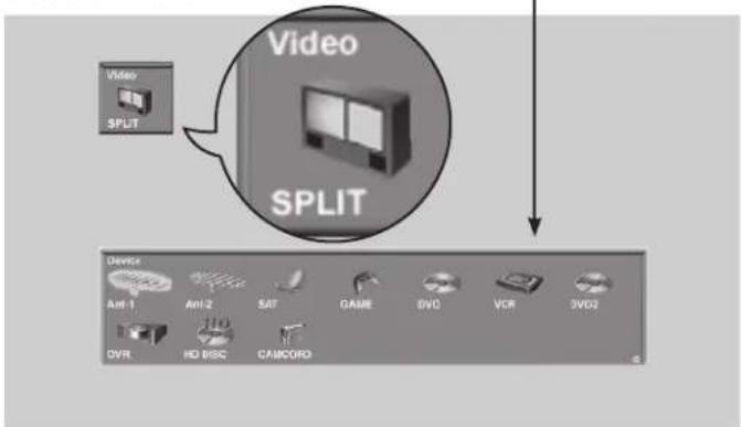 Video SPLIT Device Ant-1 Ant-2 SAT GAME DVD VCR DVD2 DVR HD MISC CAMCORD