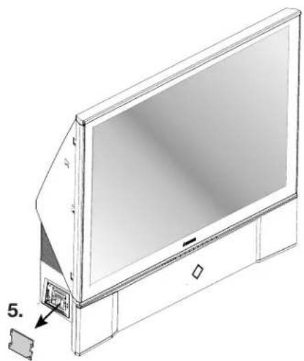 MITSUBISHI WD-52825 - Cleaning the Dust Filter - 1