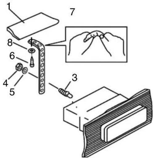 HYUNDAI H-CDM8017 - DIN front-mount (Method A) - 2