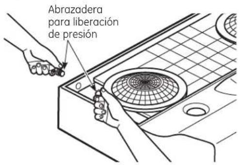 Abrazadera para liberación de presión