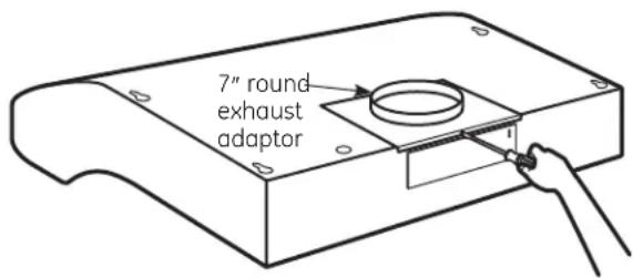 7" round exhaust adaptor
