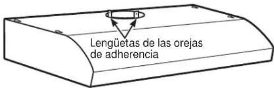 Lengüetas de las orejas de adherencia