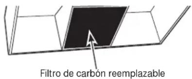 Filtro de carbon reemplazable