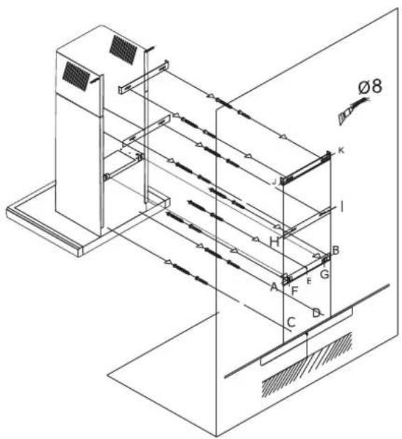 Logik L90CHDSS11 - Assembling Hanging Plate Holes - 1