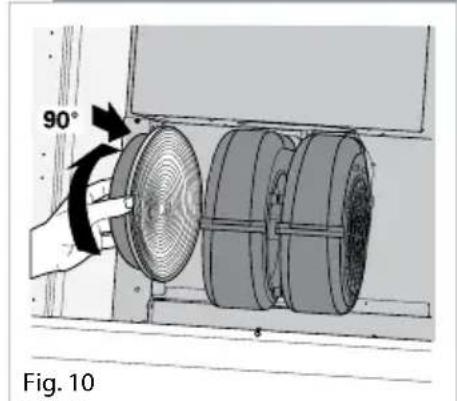 CDA 3C9 - Changing the charcoal filter (re-circulating only) - 3