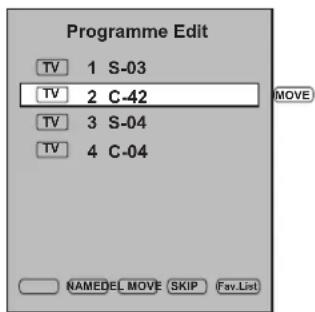 Palsonic PDP5055HD - ■ To sort channels - 1