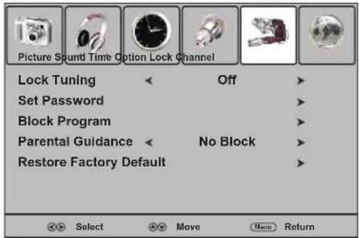 Palsonic PDP5055HD - ■ List of main menus to help you with operations - 5