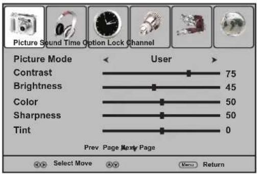 Palsonic PDP5055HD - Customizing the Picture - 1