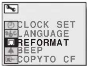 SANYO VPC-R1EX - Reformatting a card - 3