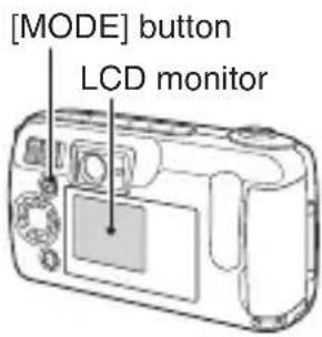 SANYO VPC-R1EX - Press the [MODE] button. - 1