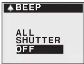 SANYO VPC-R1EX - Select [BEEP], and press the [SET] button. - 1